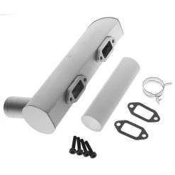 DLE Engines Muffler Left 2-Hole: DLE-222