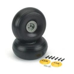 Dubro Products J3 Cub Wheels, 4-1/4" Lite (2)