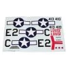 E-flite Decal Sheet: P-51D 1.5m Mustang