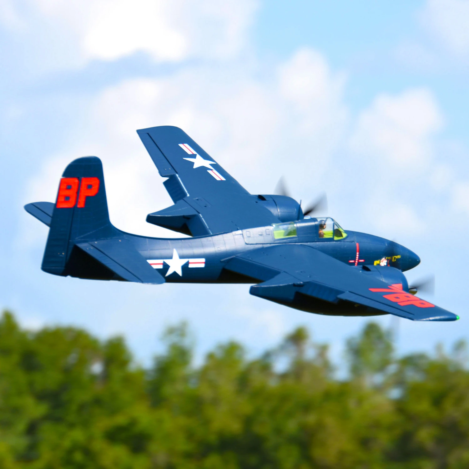 FMS F7F Tigercat 1700mm PNP with Reflex, Blue 8 FMS F7F Tigercat 1700mm PNP with Reflex, Blue - Image 8