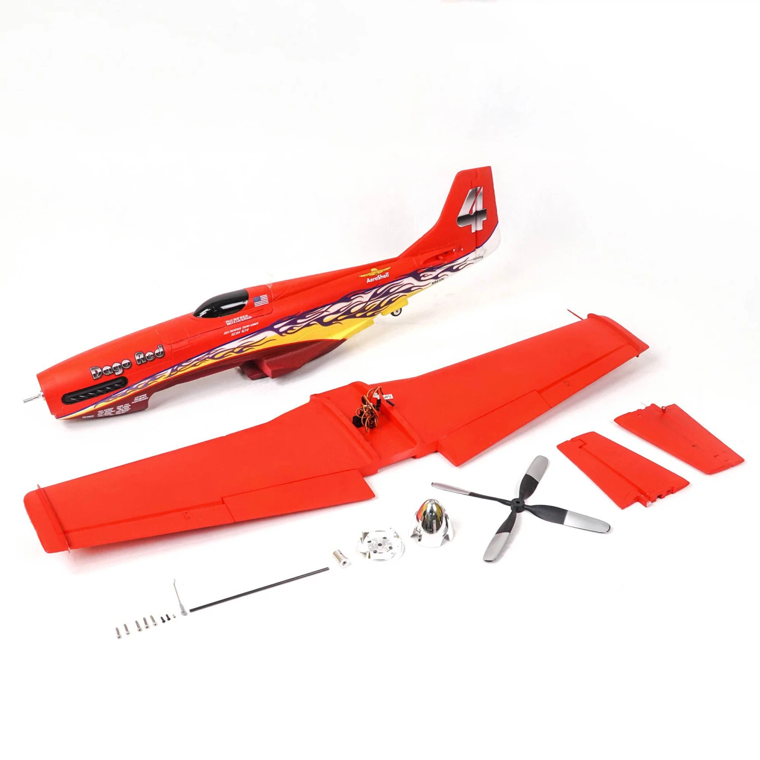 FMS P-51D Mustang Dago 1100mm PNP with Reflex, Red 8 FMS P-51D Mustang Dago 1100mm PNP with Reflex, Red - Image 8