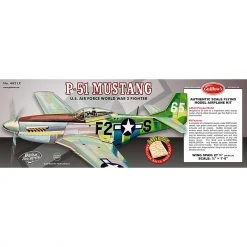 Guillow P-51 Mustang Laser Cut Kit, 27.5"