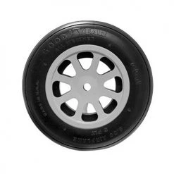Hangar 9 Robart 5" Aluminum Wheel & Tire, White (1): F4U-1D Corsair 60cc