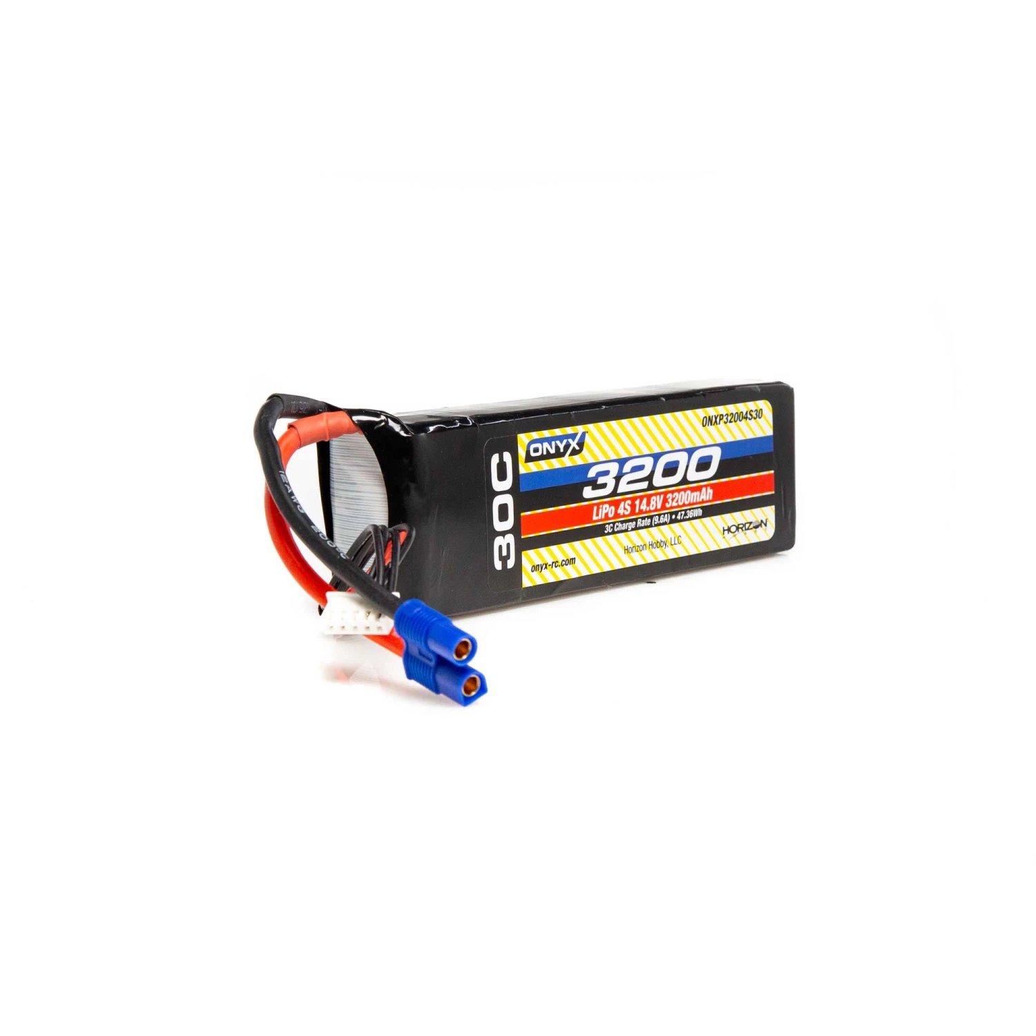 Onyx 14.8V 3200mAh 4S 30C LiPo Battery: EC3 1 Onyx 14.8V 3200mAh 4S 30C LiPo Battery: EC3