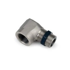 Saito Engines Muffler, Right Angle Adapter: 220A, BO, BP