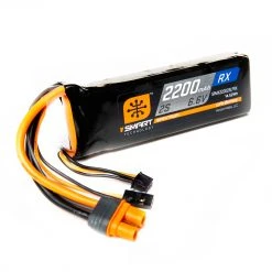 Spektrum 6.6V 2200mAh 2S 15C Smart LiFe Receiver Battery: Universal Receiver, IC3