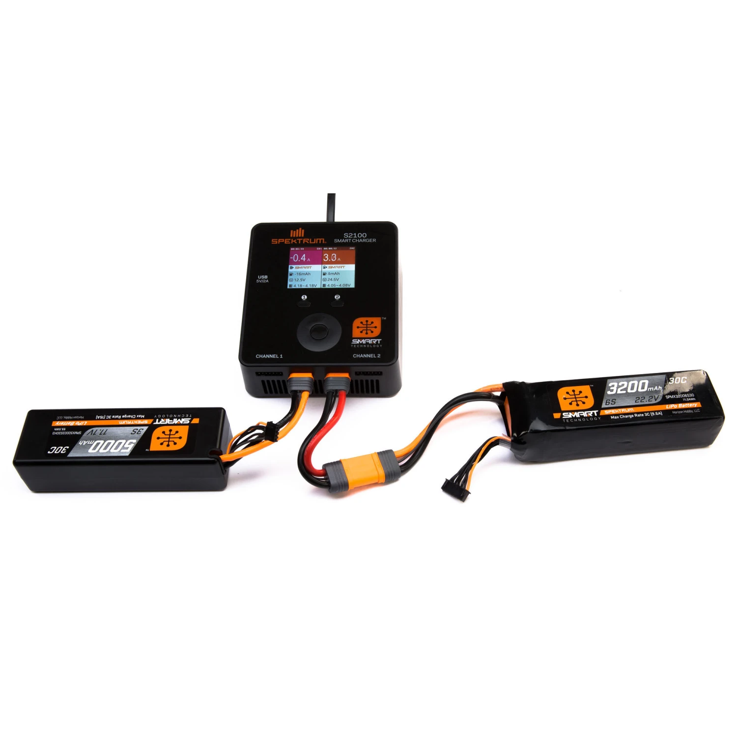 Spektrum 14.8V 2200mAh 4S 30C Smart LiPo Battery: IC3 2 Spektrum 14.8V 2200mAh 4S 30C Smart LiPo Battery: IC3 - Image 2
