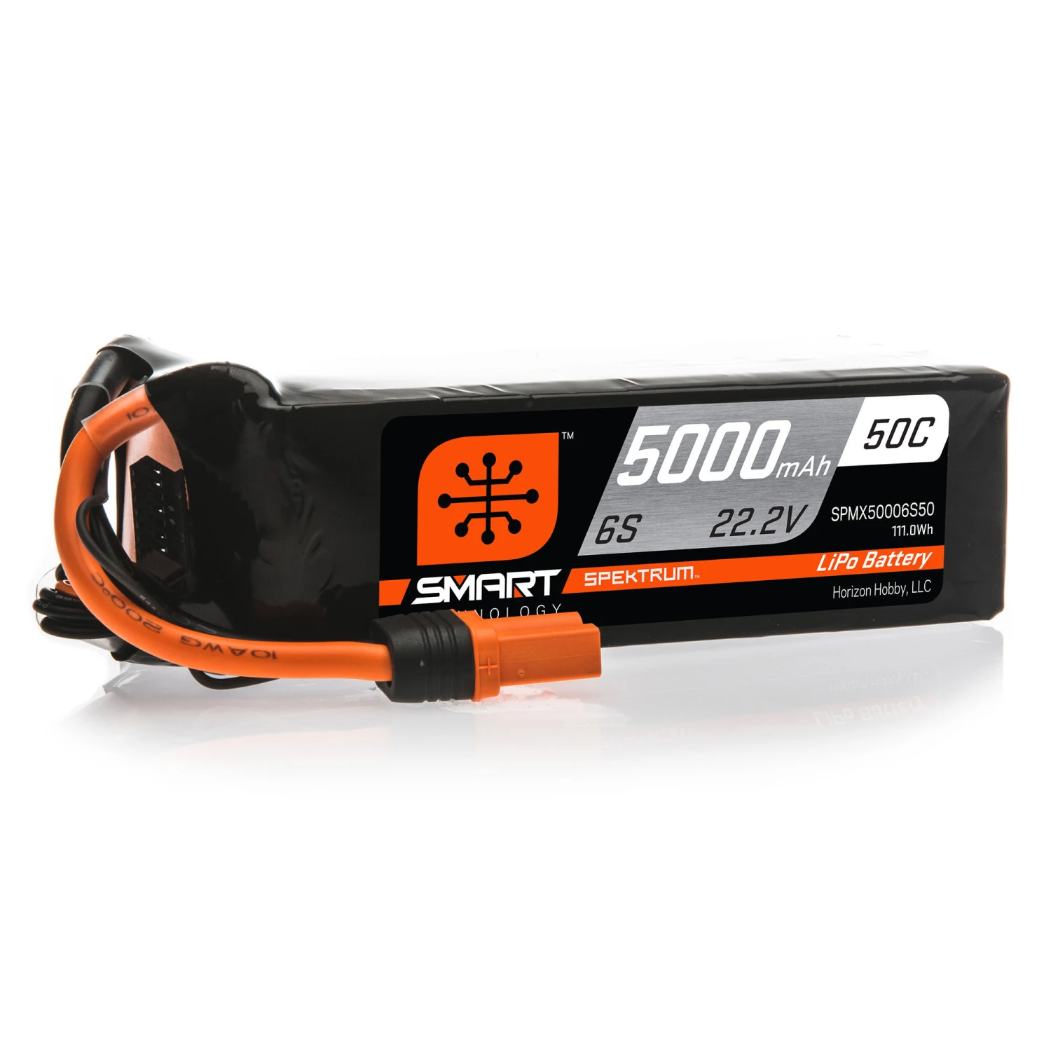 Spektrum 22.2V 5000mAh 6S 50C Smart LiPo Battery: IC5 1 Spektrum 22.2V 5000mAh 6S 50C Smart LiPo Battery: IC5