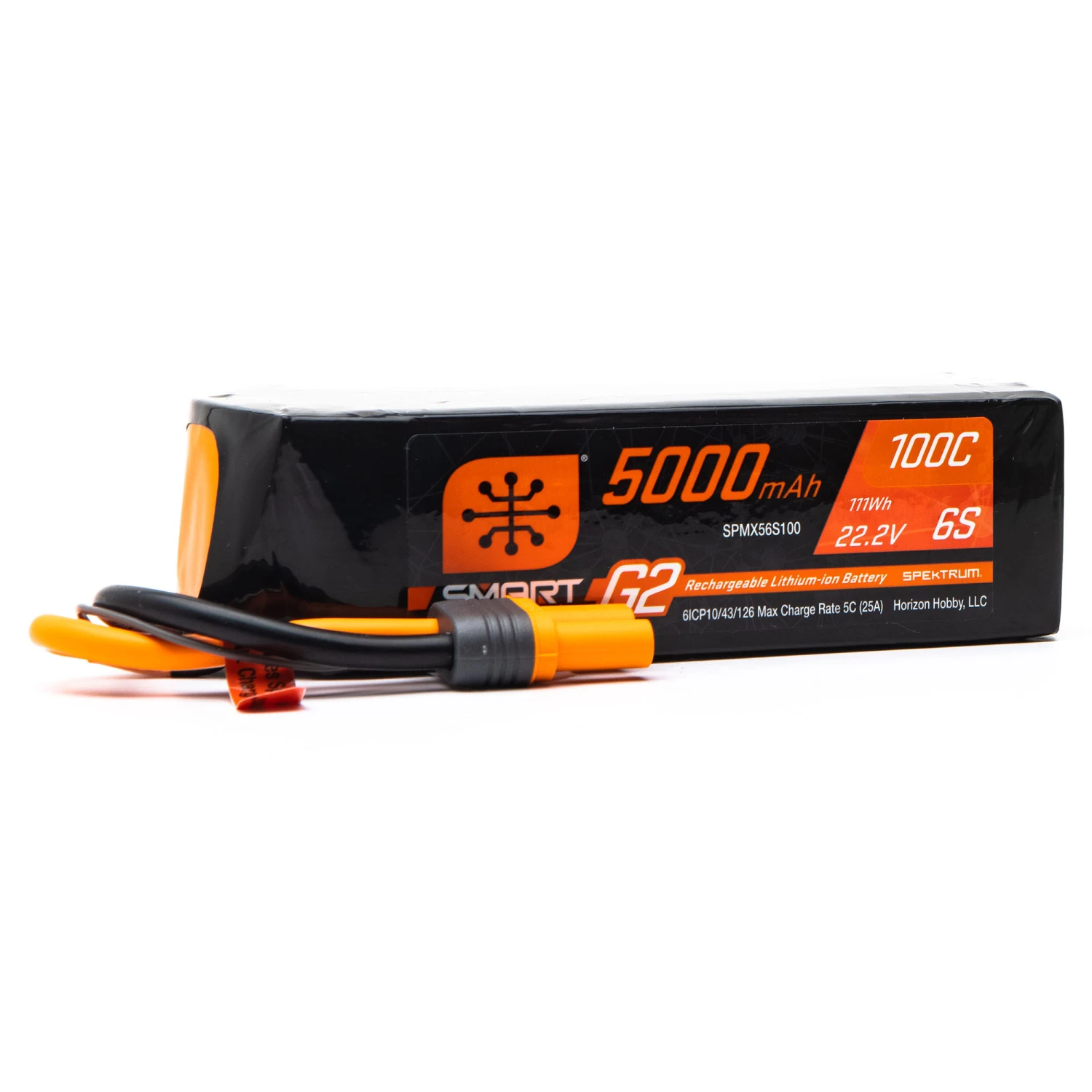 Spektrum 22.2V 5000mAh 6S 100C Smart G2 LiPo Battery: IC5 1 Spektrum 22.2V 5000mAh 6S 100C Smart G2 LiPo Battery: IC5
