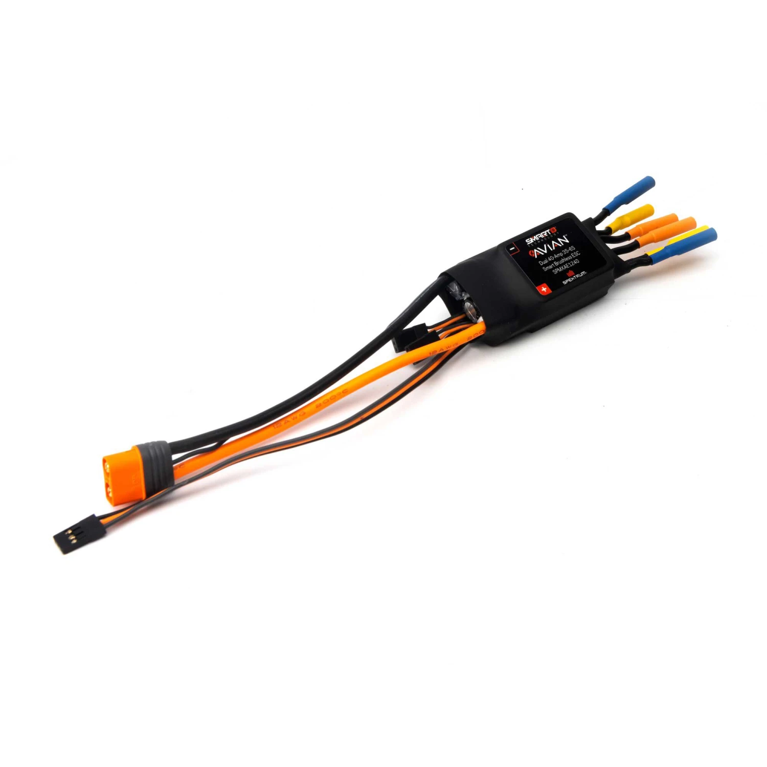 Spektrum Avian Dual 40 Amp Brushless Smart ESC, 3S - 6S 1 Spektrum Avian Dual 40 Amp Brushless Smart ESC, 3S - 6S